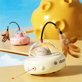 Intelligent Automatic Cat Teaser Toy, USB Rechargeable Interactive Pet Toy for Indoor Cats