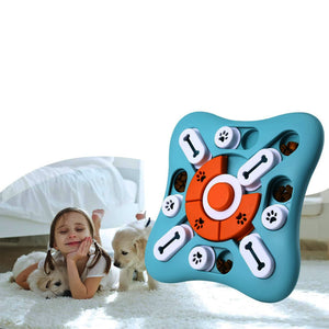 Fashion Creative Dog Toy – Interactive Educational Pet Toy with Sound – Light Blue ABS Pet Training Toy for Dogs & Puppies