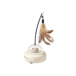 Intelligent Automatic Cat Teaser Toy, USB Rechargeable Interactive Pet Toy for Indoor Cats