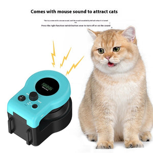Interactive Cat Weight Loss Toy – Remote Control, LCD Display, USB Charging, Sound Simulation