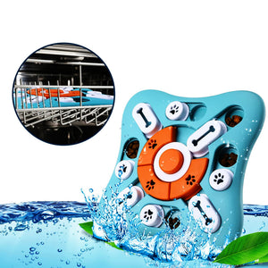 Fashion Creative Dog Toy – Interactive Educational Pet Toy with Sound – Light Blue ABS Pet Training Toy for Dogs & Puppies