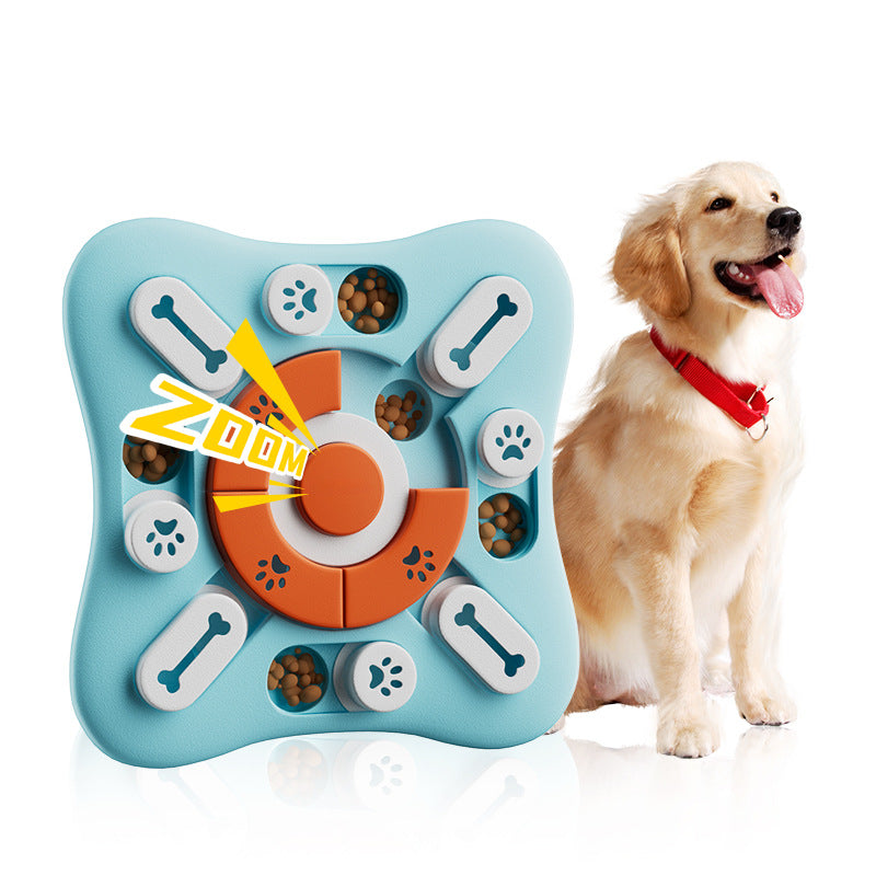 Fashion Creative Dog Toy – Interactive Educational Pet Toy with Sound – Light Blue ABS Pet Training Toy for Dogs & Puppies