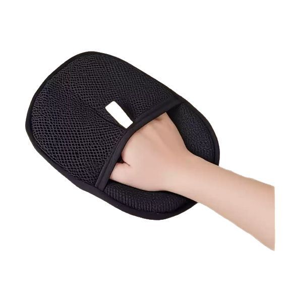 Pet Hair Remover Mitt Glove – Dual-Sided DE shedding Brush for Dogs, Cats & Rabbits – Long/Short/Curly Fur Grooming Tool
