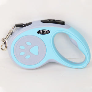Retractable Dog Leash with One-Click Brake – 3M/5M Strong ABS Rope for Walking Dogs – Comfortable Handheld Grip