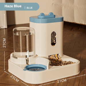 Automatic Pet Feeder & Water Dispenser Bowl for Dogs & Cats – Smart Feeding Tableware, Plastic Food Station, Upgrade Options