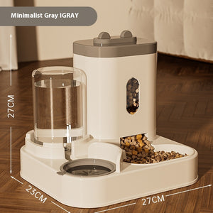 Automatic Pet Feeder & Water Dispenser Bowl for Dogs & Cats – Smart Feeding Tableware, Plastic Food Station, Upgrade Options