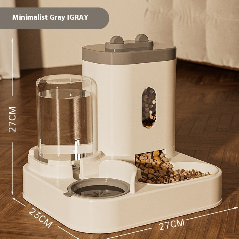 Automatic Pet Feeder & Water Dispenser Bowl for Dogs & Cats – Smart Feeding Tableware, Plastic Food Station, Upgrade Options