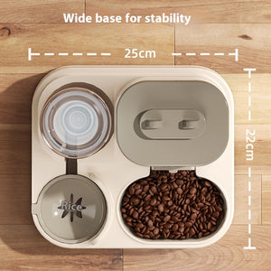 Automatic Pet Feeder & Water Dispenser Bowl for Dogs & Cats – Smart Feeding Tableware, Plastic Food Station, Upgrade Options