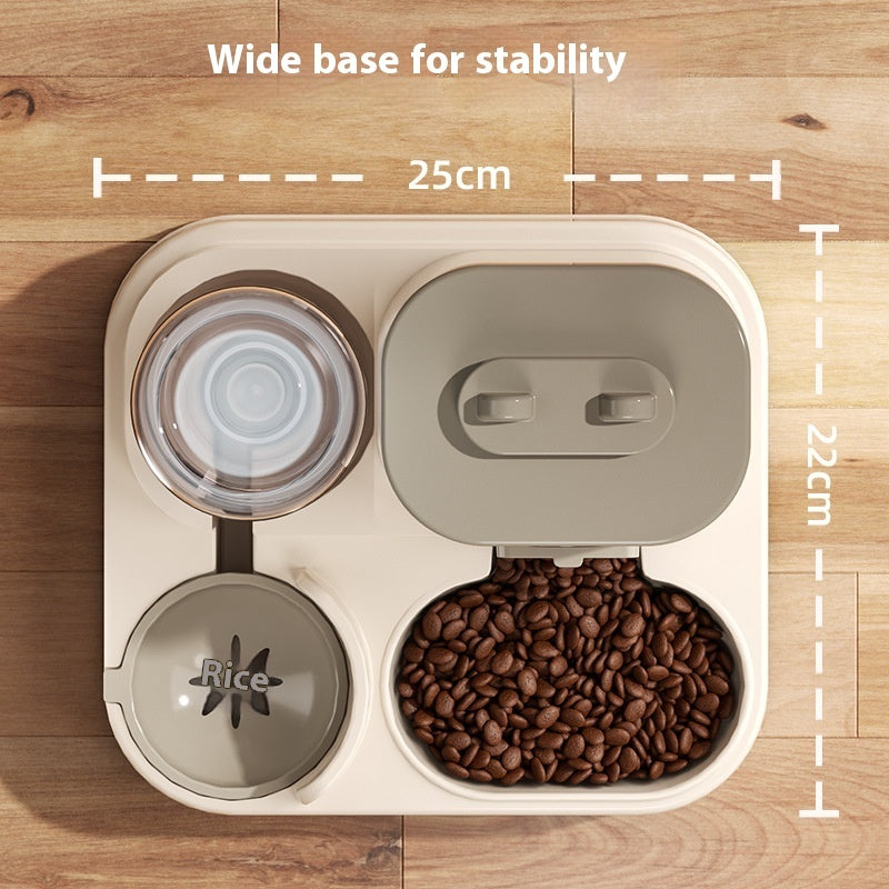 Automatic Pet Feeder & Water Dispenser Bowl for Dogs & Cats – Smart Feeding Tableware, Plastic Food Station, Upgrade Options