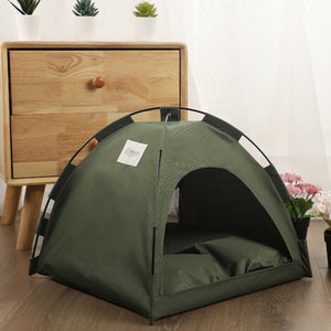 Cat Tent Cooling Mat & Dog Bed – Portable Pet Nest, Indoor/Outdoor